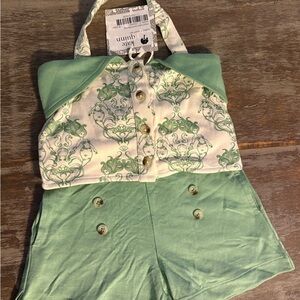 Kate Quinn-Bamboo-Mermaid & Friends High waist shorts & Halter top-Matching SET